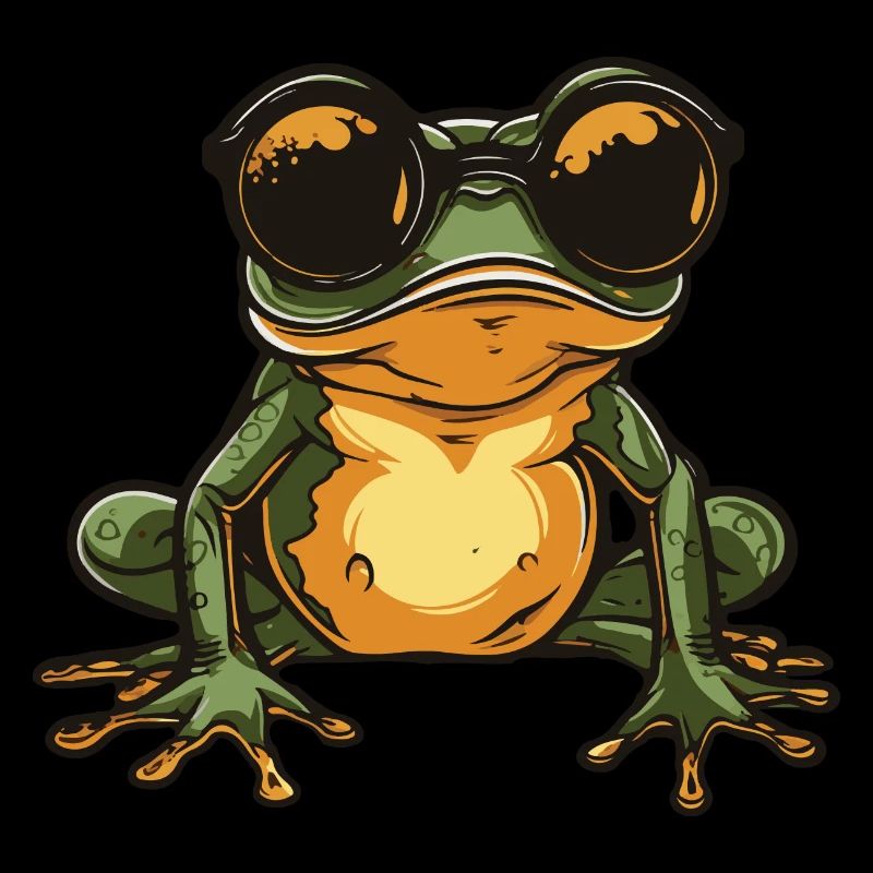 Frosch Lustig Cool
