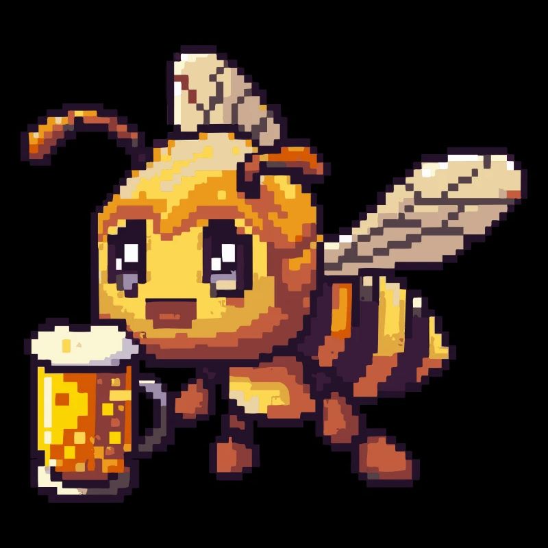 Biene Bier Pixel