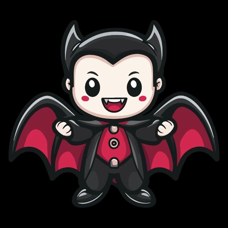 Vampire Halloween Comic Kawaii