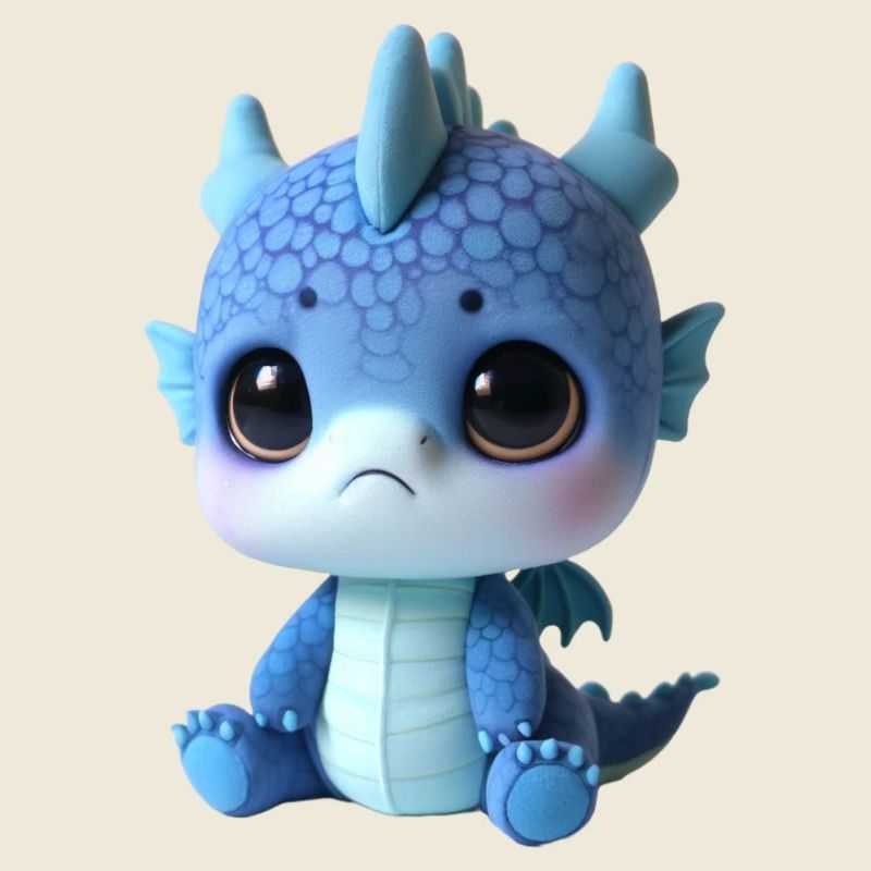 Charme en peluche dragon mignon