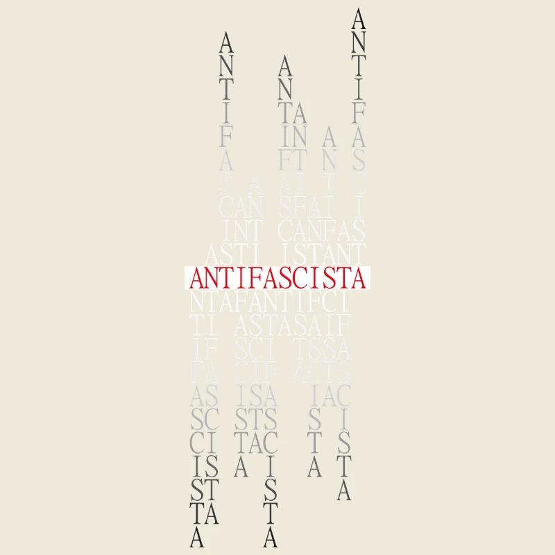 Antifascista Typo Collage red/gradient