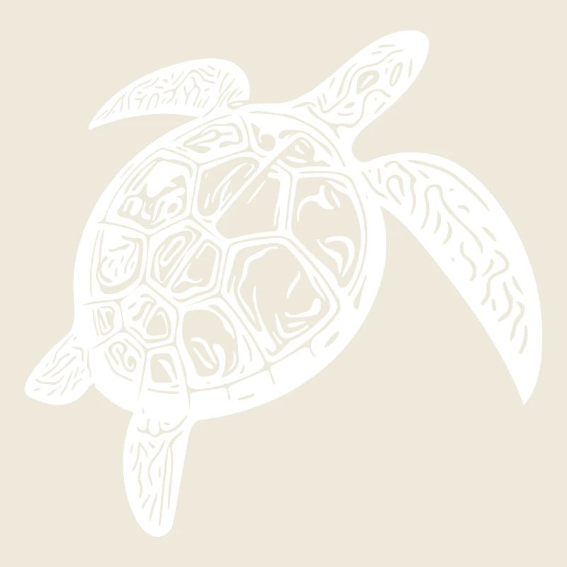 Vintage Hawksbill Turtle - Sea Turtle
