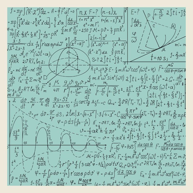 Math Equation Pattern, Math Formula Lover Gift