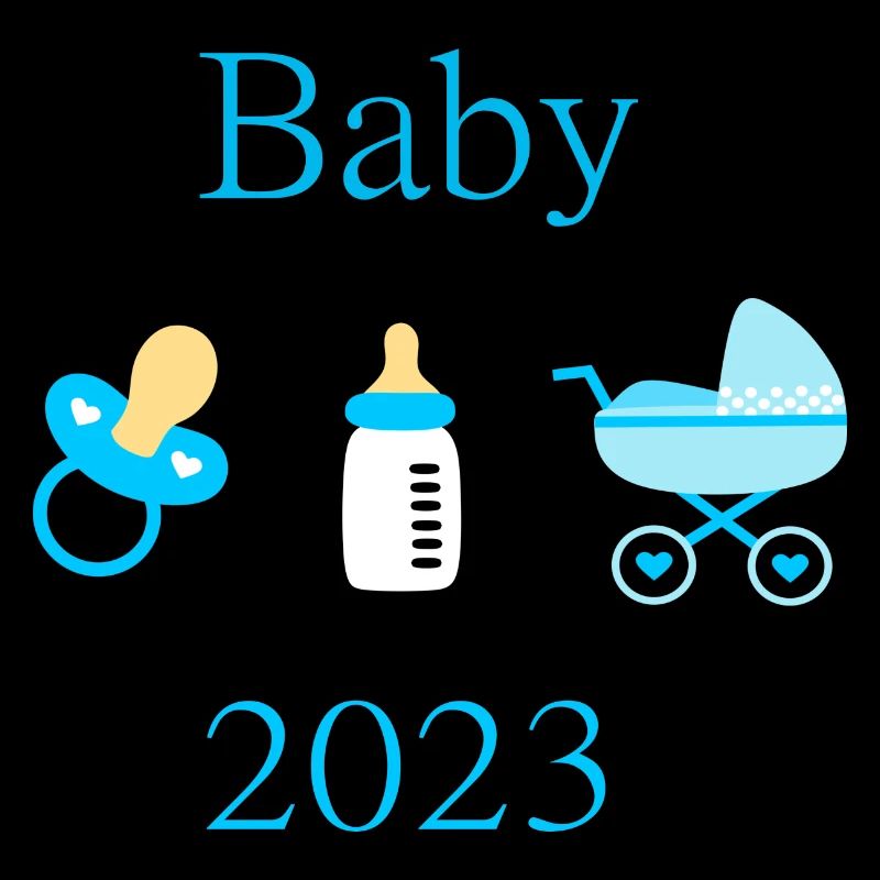 Baby 2023 Geburt Junge Vorlage personalisierbar
