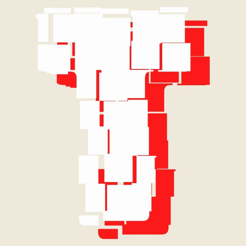 tiles white red t
