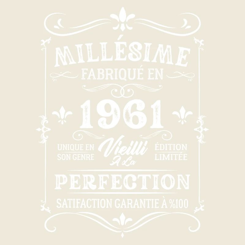 Cadeau D'anniversaire Millésime Fabriqué En 1961