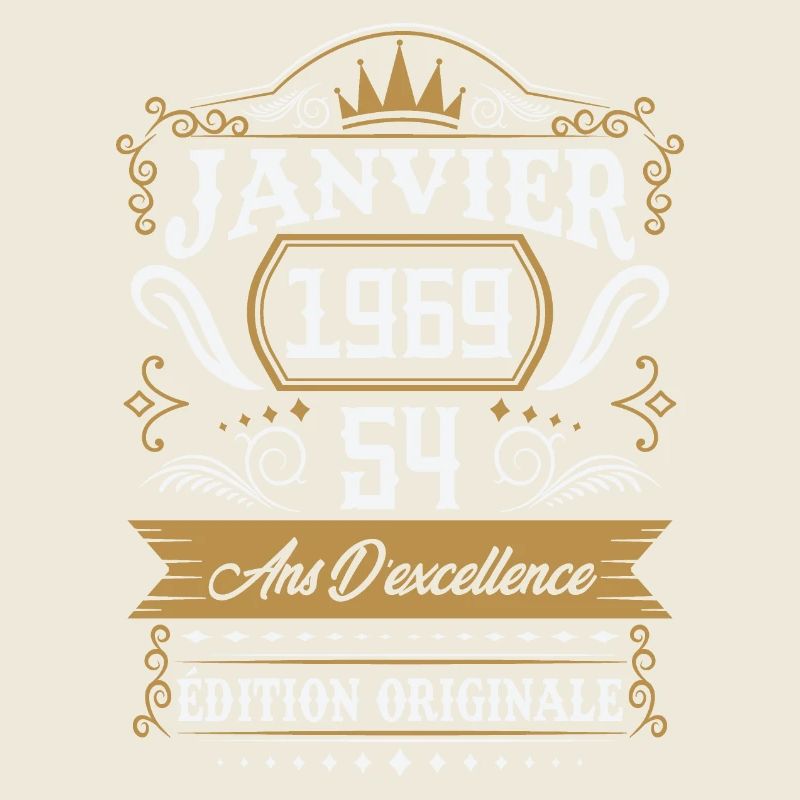 Janvier 1969 54 Ans Rétro Cadeau D'anniversaire