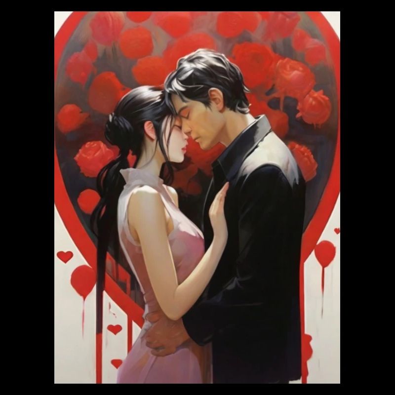 Japanisches Manga Pärchen