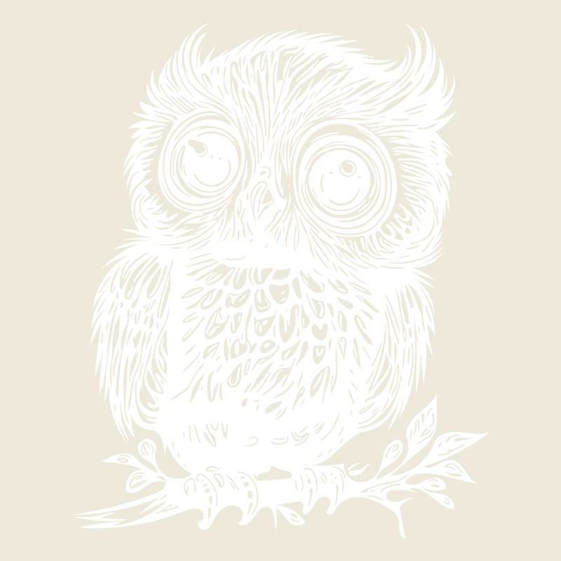 Süsse niedliche vintage Eule