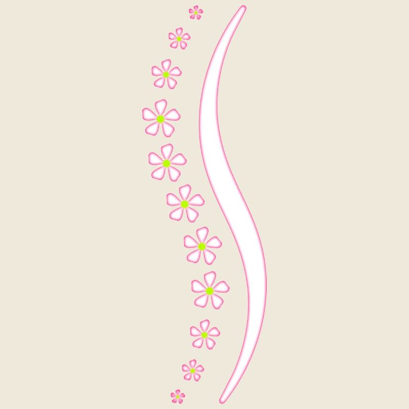 Blumen-Wirbelsäule rosa