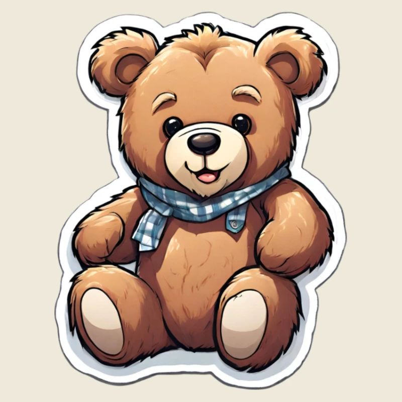 Kuscheliger Teddy mit Halstuch