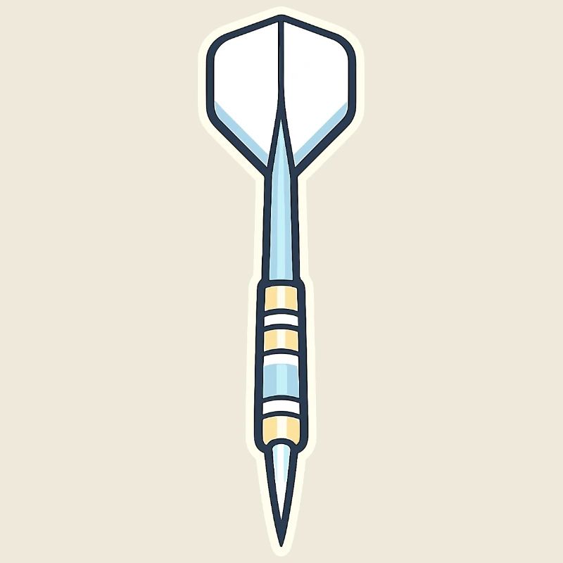 Blauer Speer-Schild Grafik