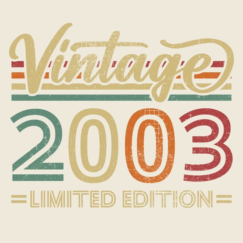 Vintage 2003 Retro Jubiläum