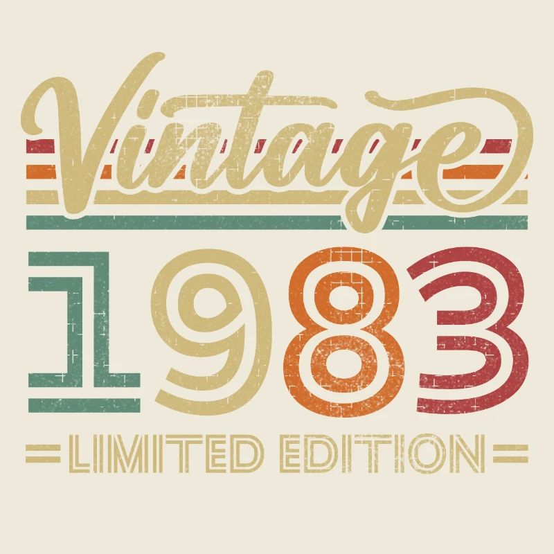 Vintage 1983 Retro Jubiläum