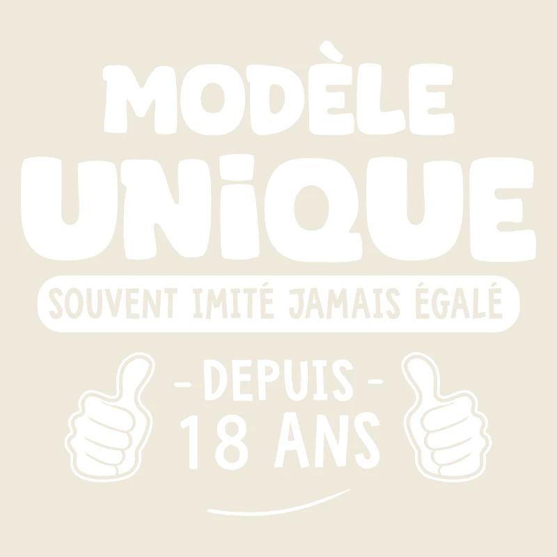 anniversaire 18 ans modèle unique -18 ans majorité