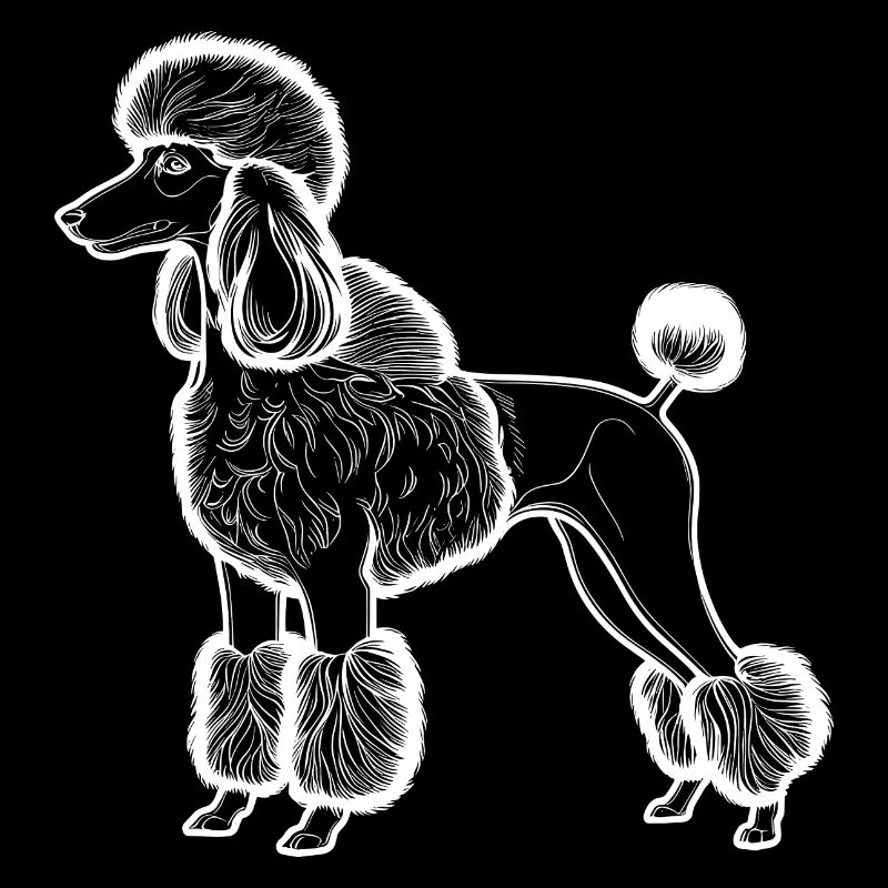 Caniche Lineart