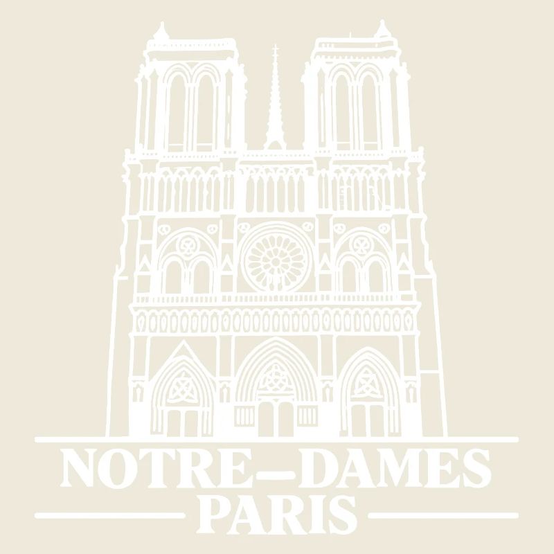 Notre-Dame Paris Gothic Silhouette