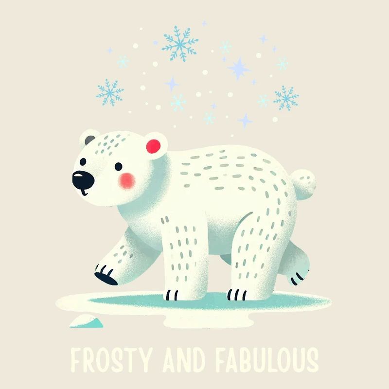 Ours d’hiver givré et fabuleux