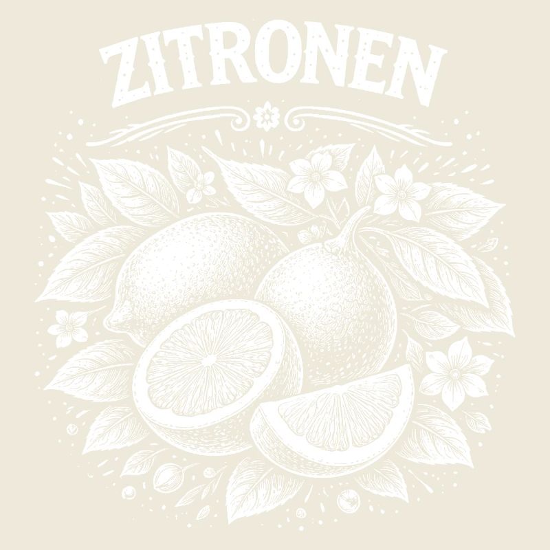 Zitronen Illustration im Schwarzweiß