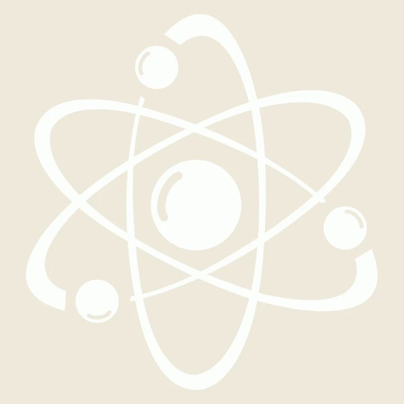 Atommodell Linienkunst