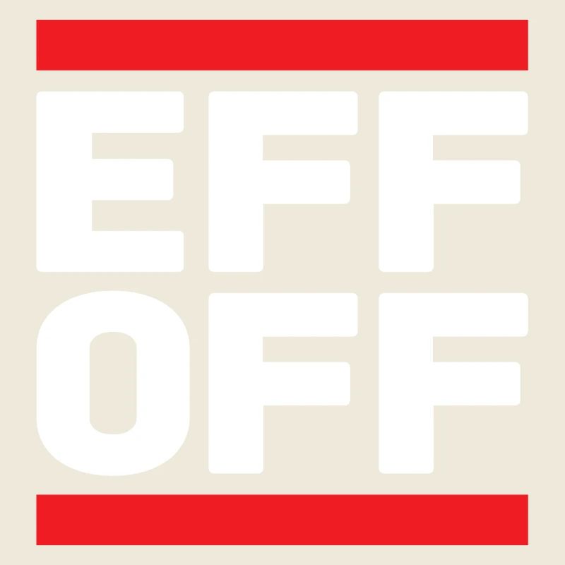 Slogan en rouge blanc