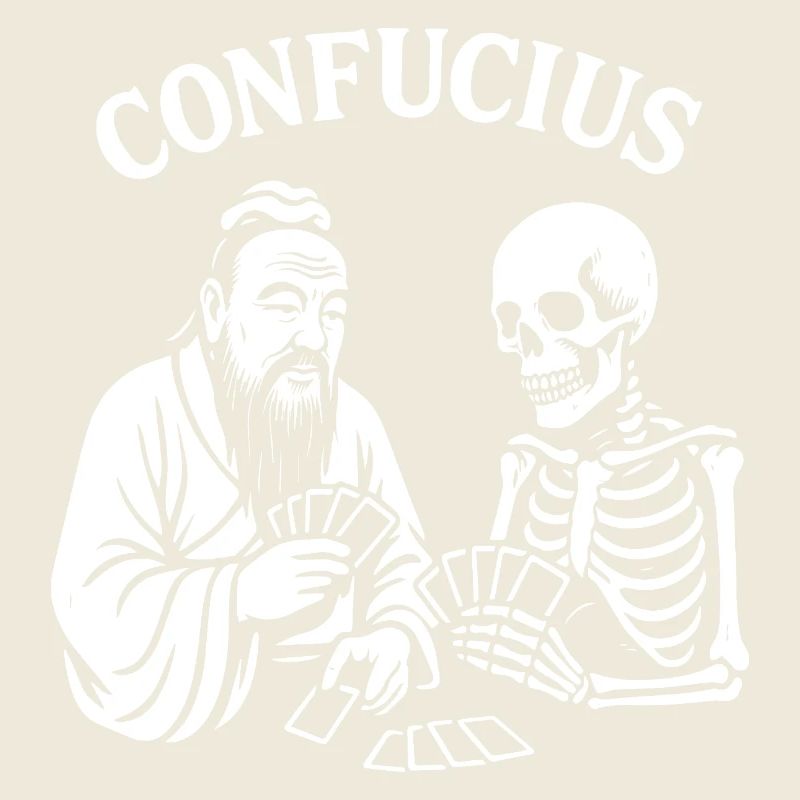 Confucius Skeleton Card Deck