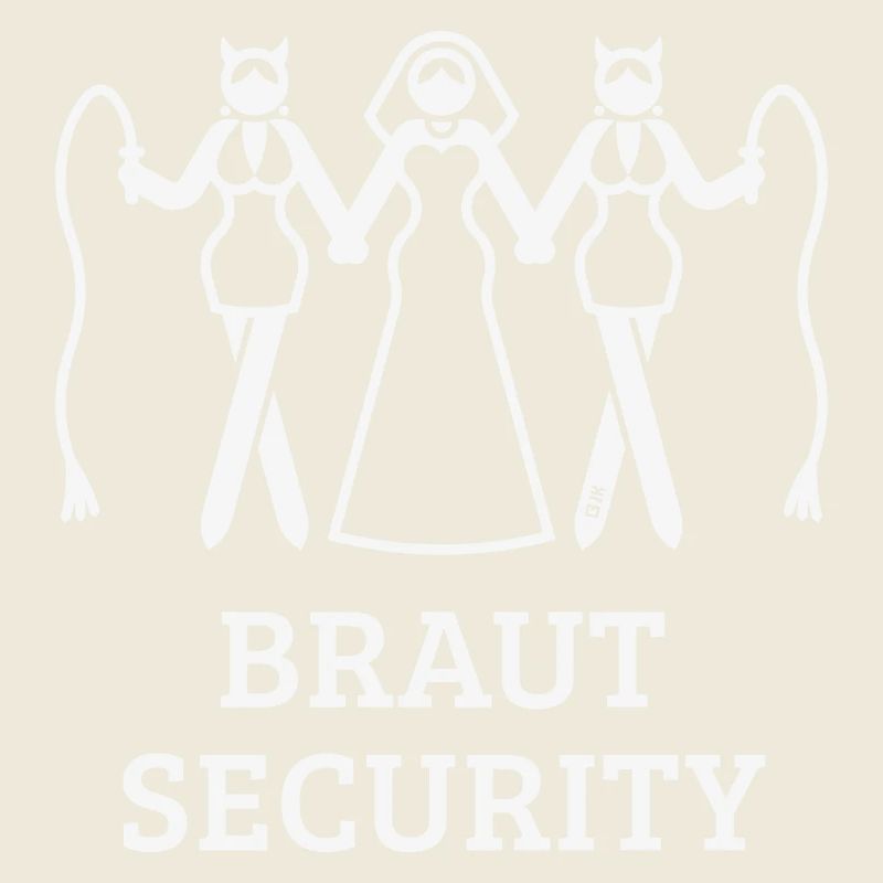 Braut Security (JGA Polterabend Peitsche / White)