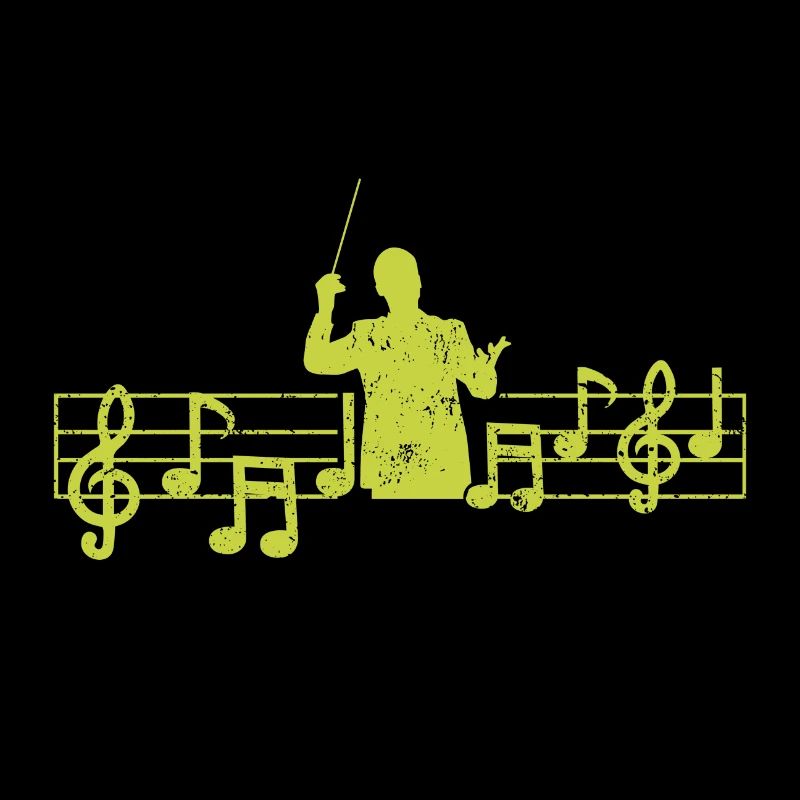 Dirigent Herzschlag Noten Geschenk musiker