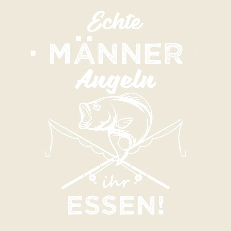 echte Männer angeln ihr Essen Geschenk