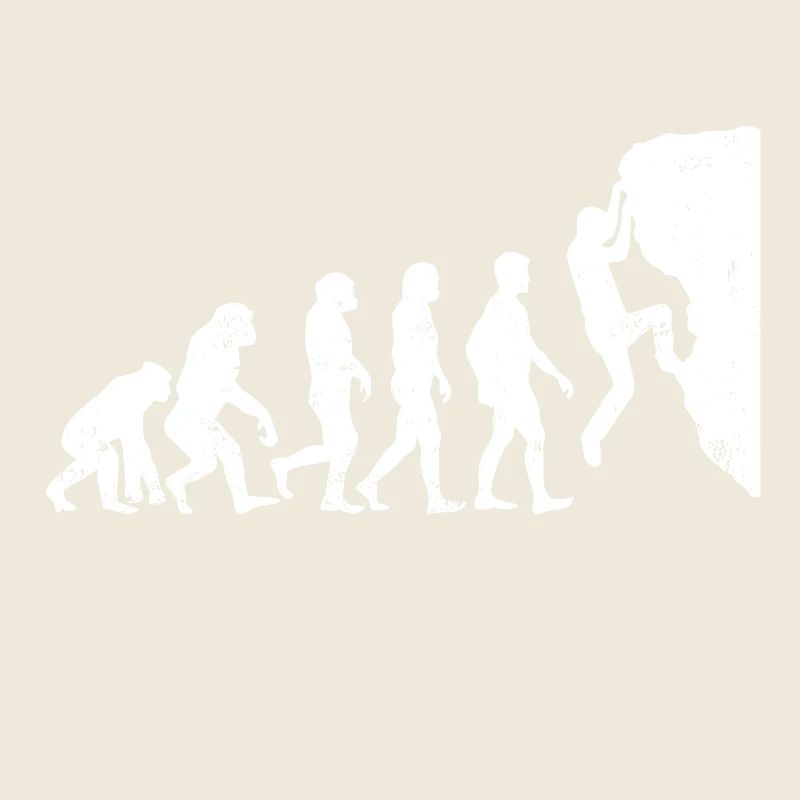 Klettern evolution bouldern geschenk bergsteigen