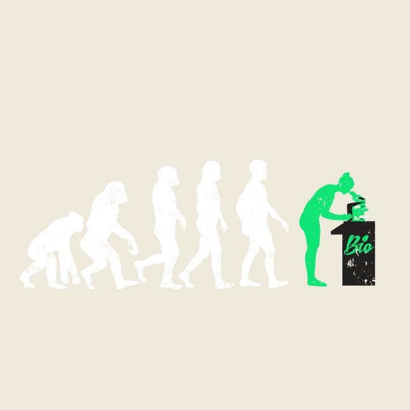Biologe evolution geschenk beruf biologie mikro