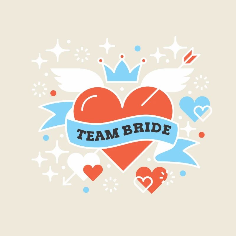 Team Bride Braut Hochzeit Geschenk Ehefrau Party