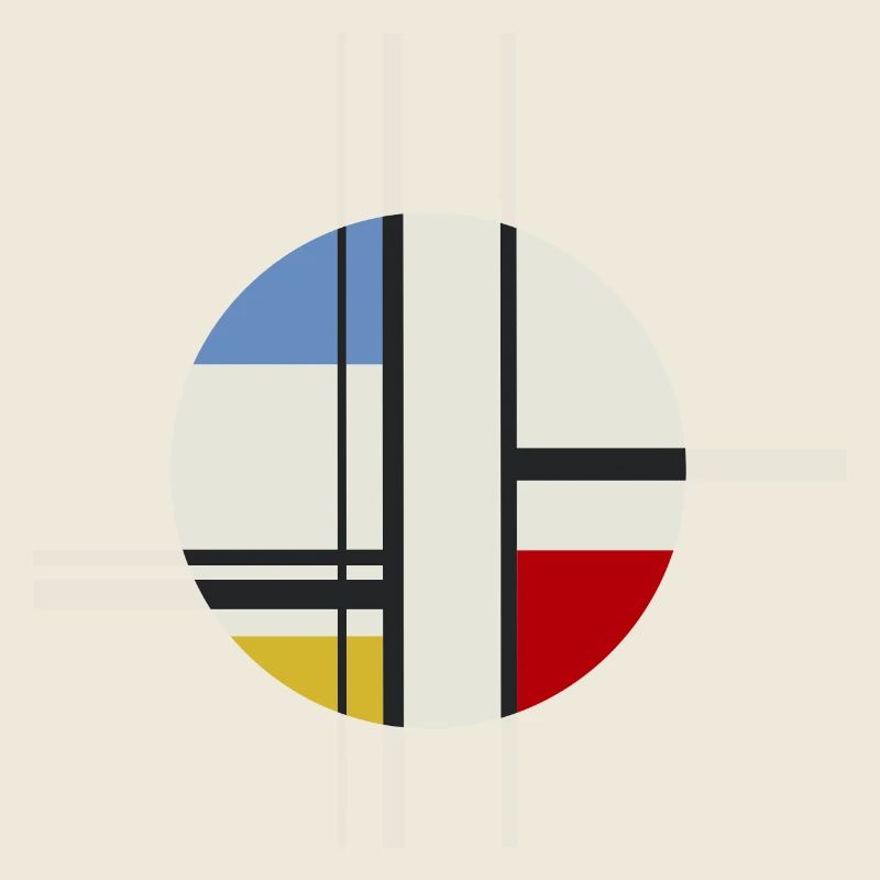 Rectangles circulaires Art moderne abstrait