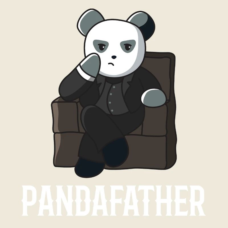 Panda Vater Papa Geschenk Vatertag idee Bär Anzug