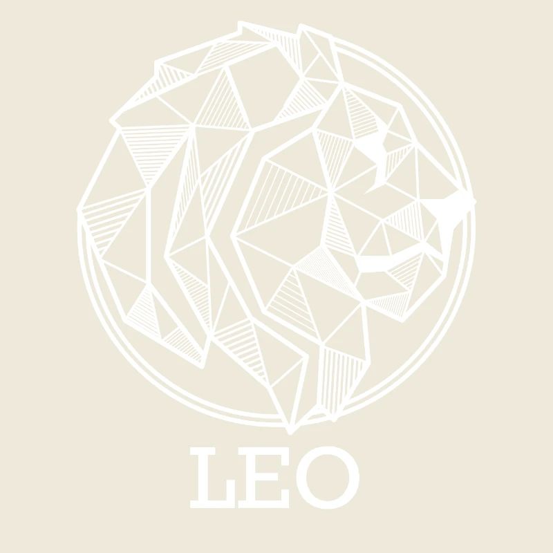 Sternzeichen Löwe Geschenk geometrisch leo Astro