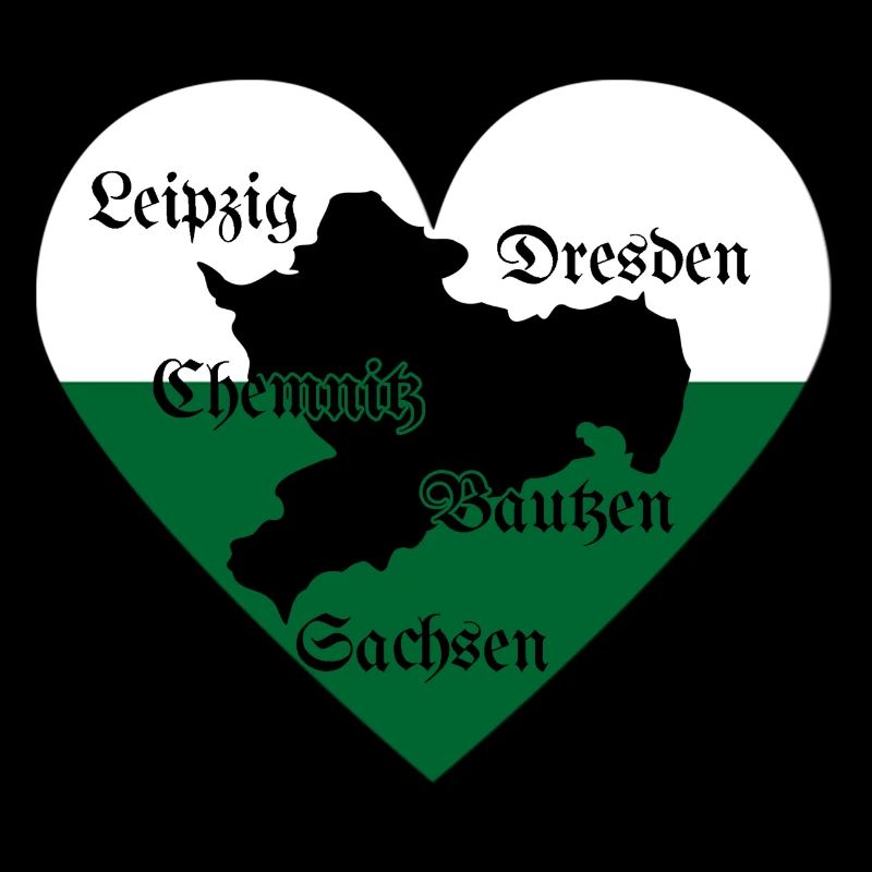 Sachsen Herz Dresden Leipzig Chemnitz Bautzen