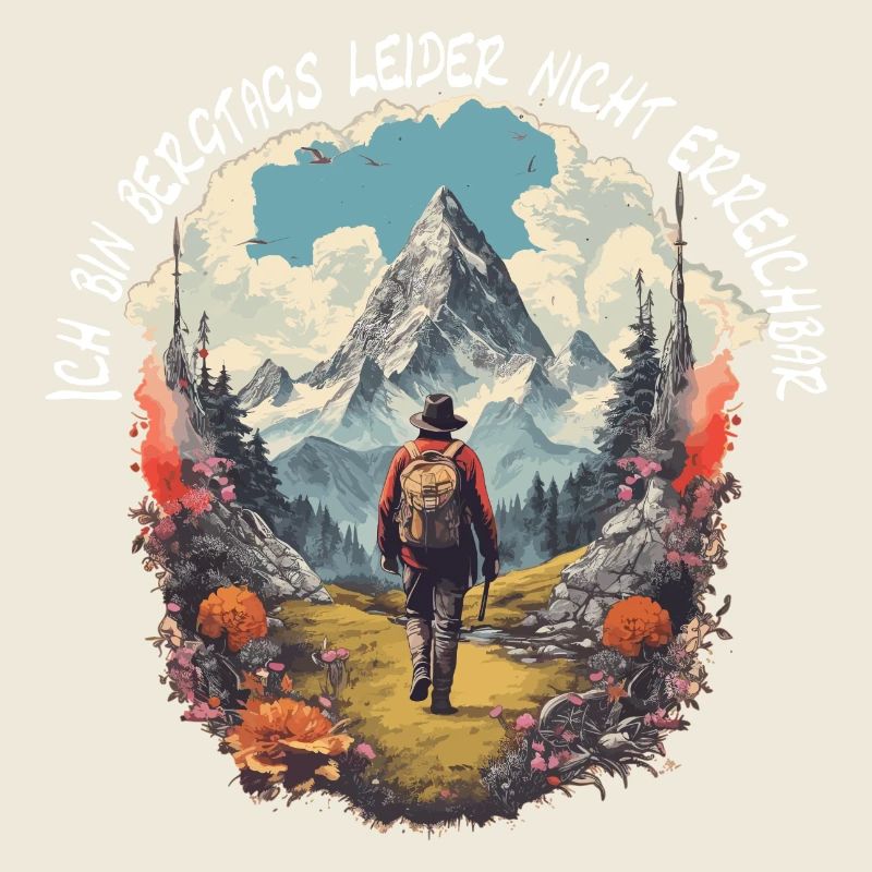 Wandern oder Klettern in den Bergen