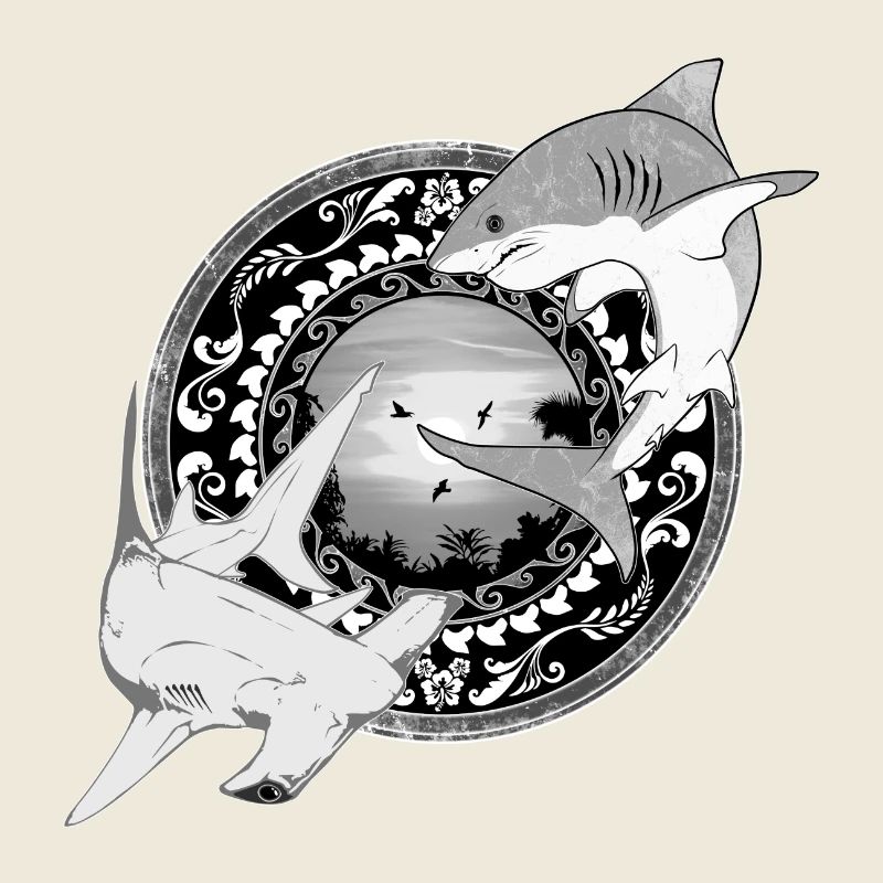 Hammerhead Great White Shark Hawaiian