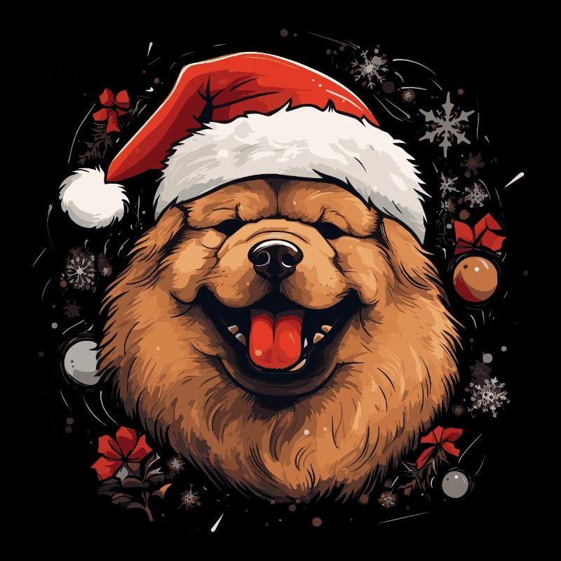Chow Chow santa