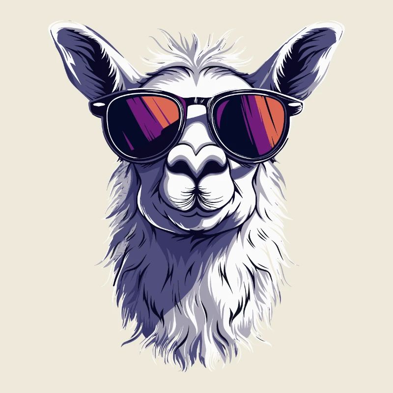 Lustiges Lama Alpaka