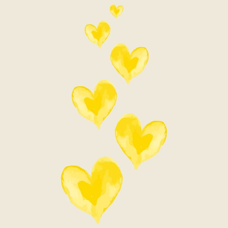 Herzen Liebe Wasserfarben Valentinstag