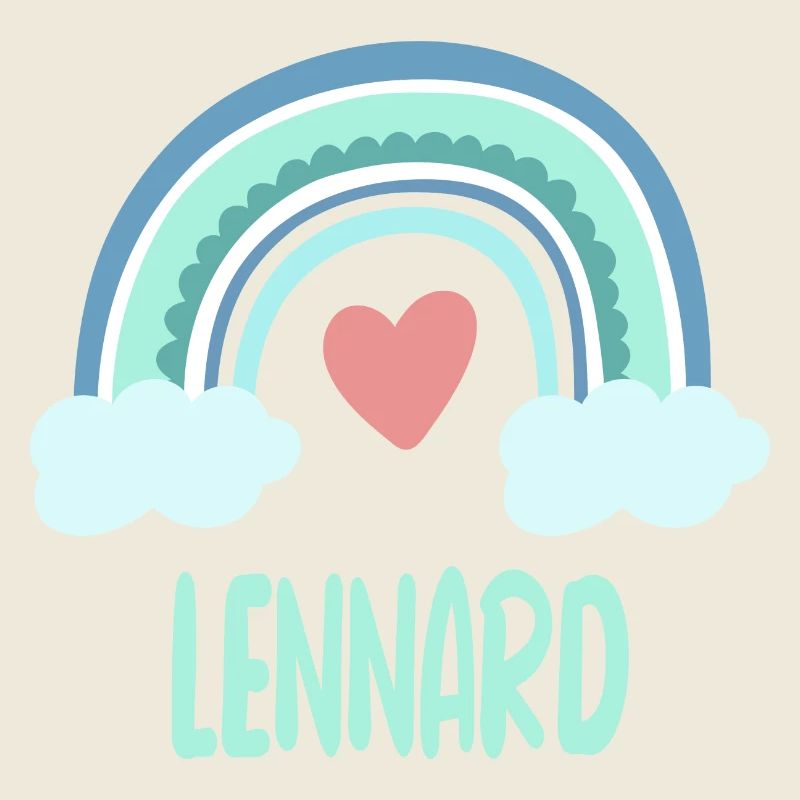 Lennard Name Regenbogen Baby