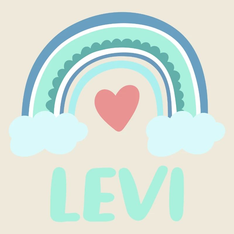 Levi Name Rainbow Baby