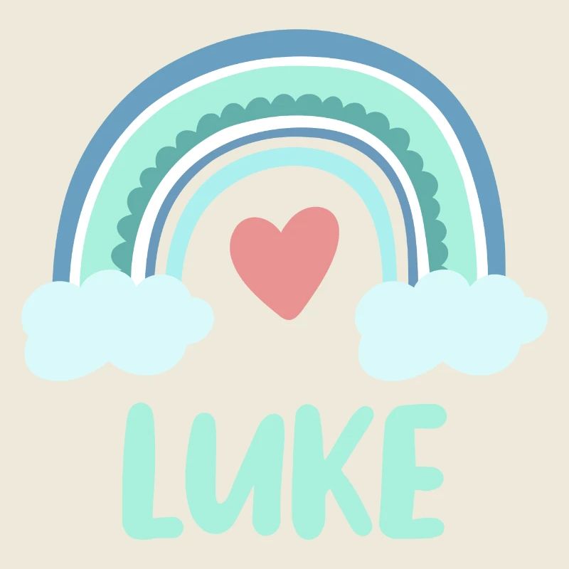 Luke Name Regenbogen Baby