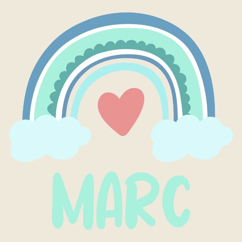 Marc Name Regenbogen Baby