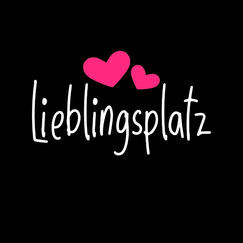 Lieblingsplatz Kissen mit Herz Geschenk