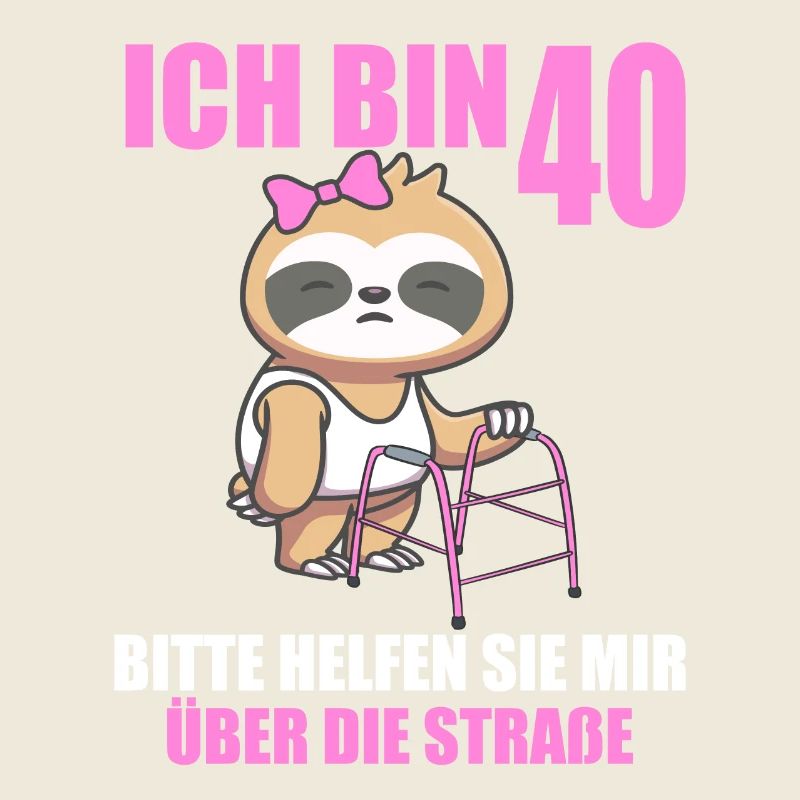 40 bitte helfen Sie mir über Straße 40. Geburtstag