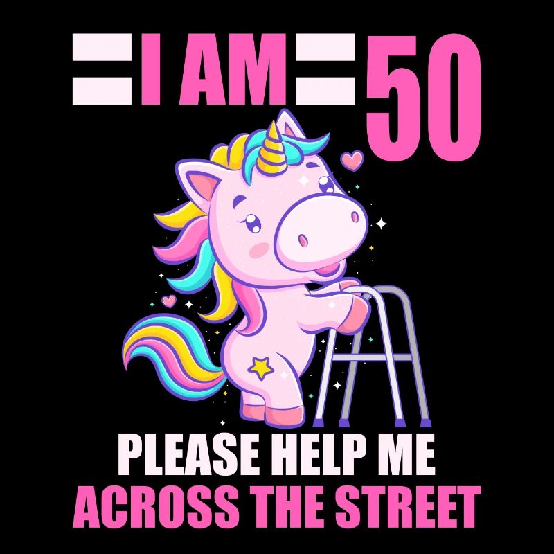 50 bitte helfen Sie mir über Straße 50. Geburtstag