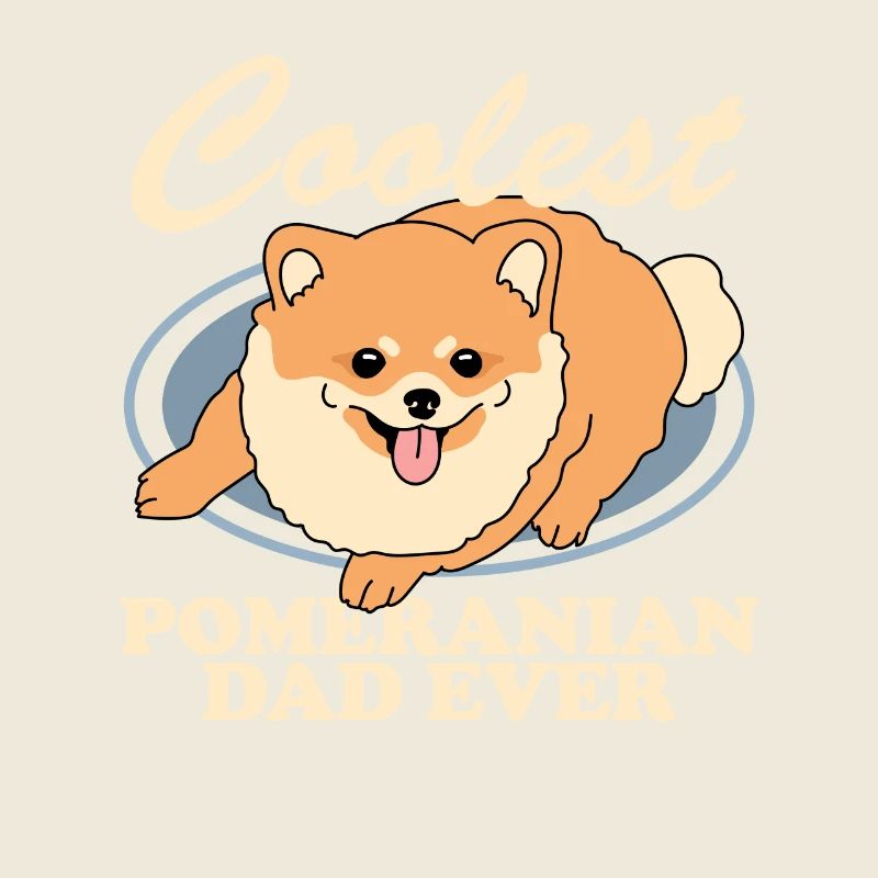 Pomeranian Dad Zwergspitz Hundehalter Geschenk