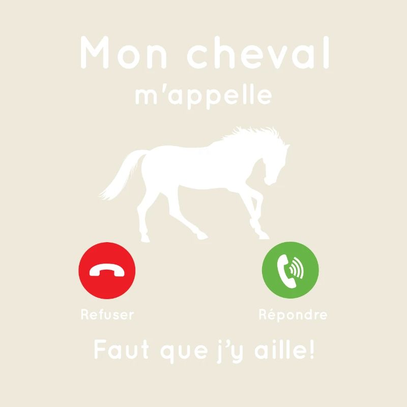 Mon cheval m'appelle faut que j’y aille Cadeau